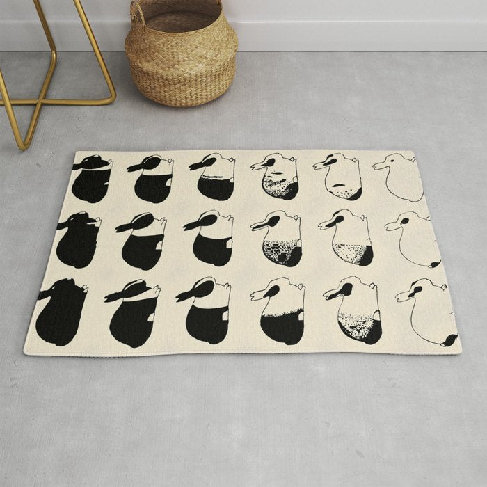Studies of heredity in rabbits- William E.Castle - 1919 Cute Bunny Pattern Rug Gallery Image 1