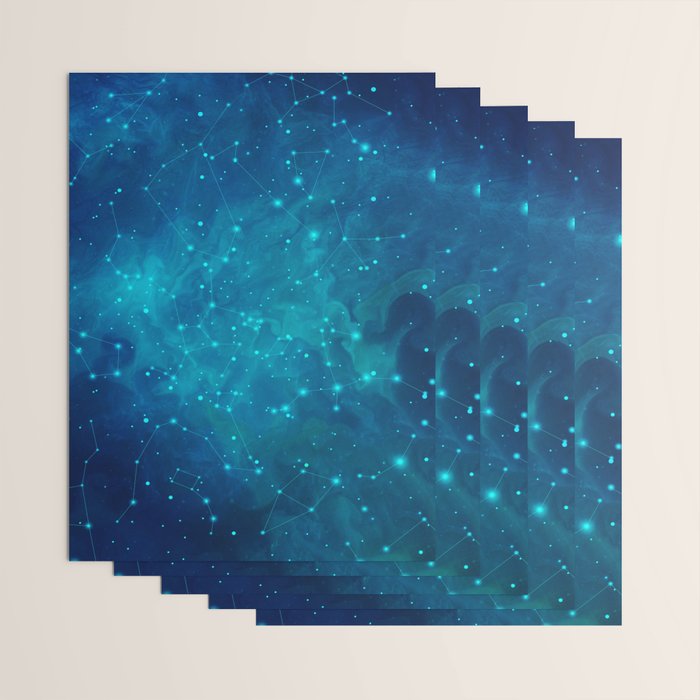 Indigo Nebula Wrapping Paper Gallery Image 3