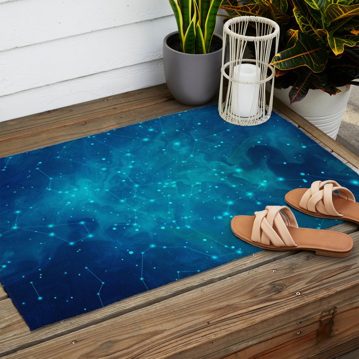 Indigo Nebula Outdoor Rug Gallery Image 2