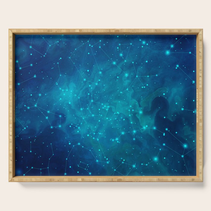 Indigo Nebula Serving Tray Gallery Image 1
