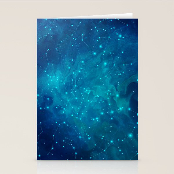 Indigo Nebula Stationery Card Gallery Image 2