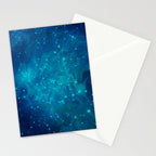 Indigo Nebula Stationery Card Gallery Image 2