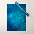 Indigo Nebula Wrapping Paper Gallery Image 1