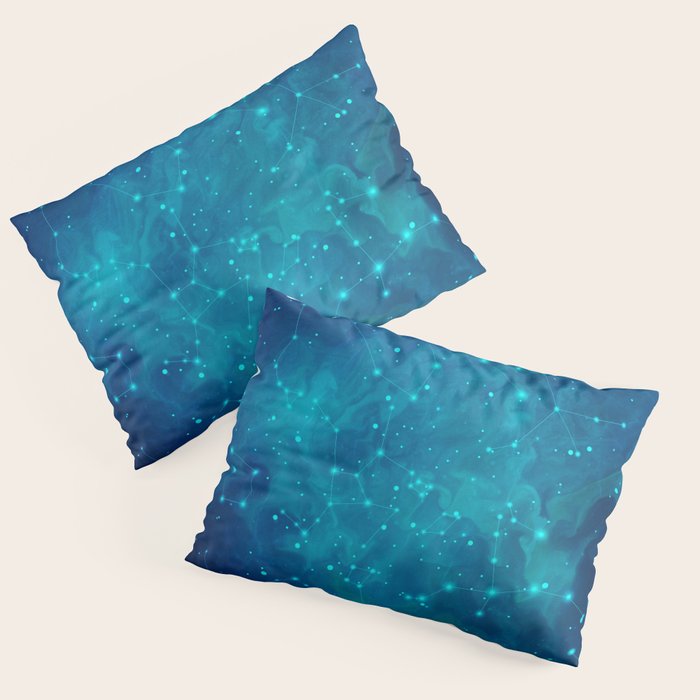 Indigo Nebula Pillow Sham Gallery Image 3