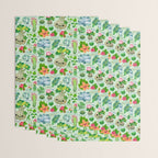 Baby succulent 4 - green Wrapping Paper Gallery Image 3