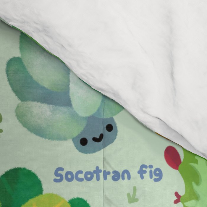 Baby succulent 4 - green Comforter Gallery Image 4