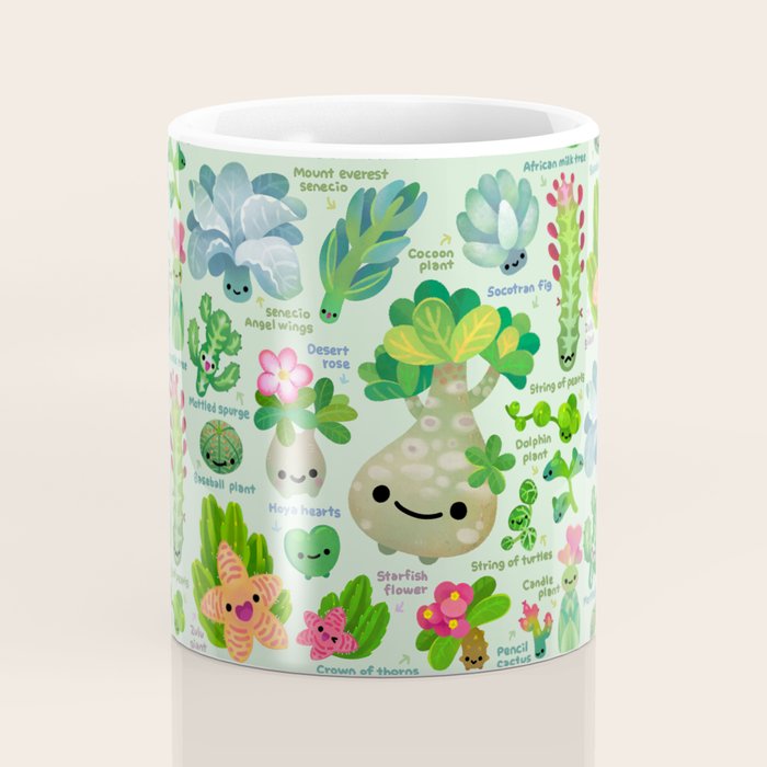 Baby succulent 4 - green Coffee Mug Gallery Image 4