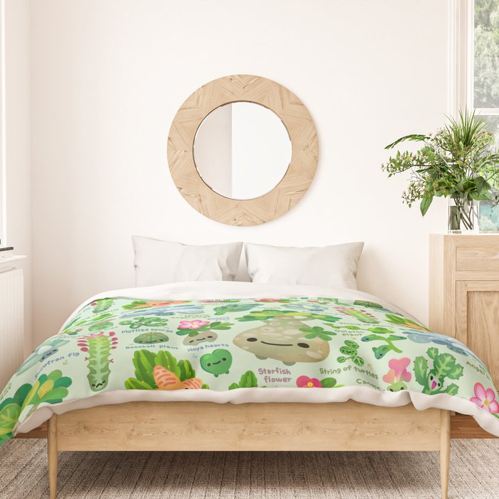 Baby succulent 4 - green Duvet Cover Gallery Image 3