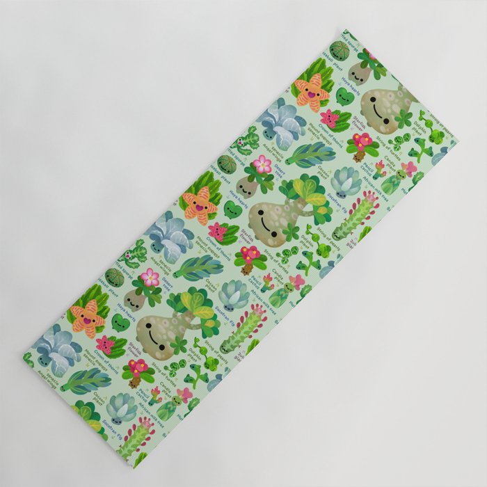 Baby succulent 4 - green Yoga Mat Gallery Image 1