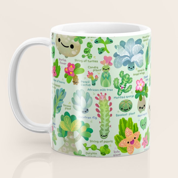 Baby succulent 4 - green Coffee Mug Gallery Image 3