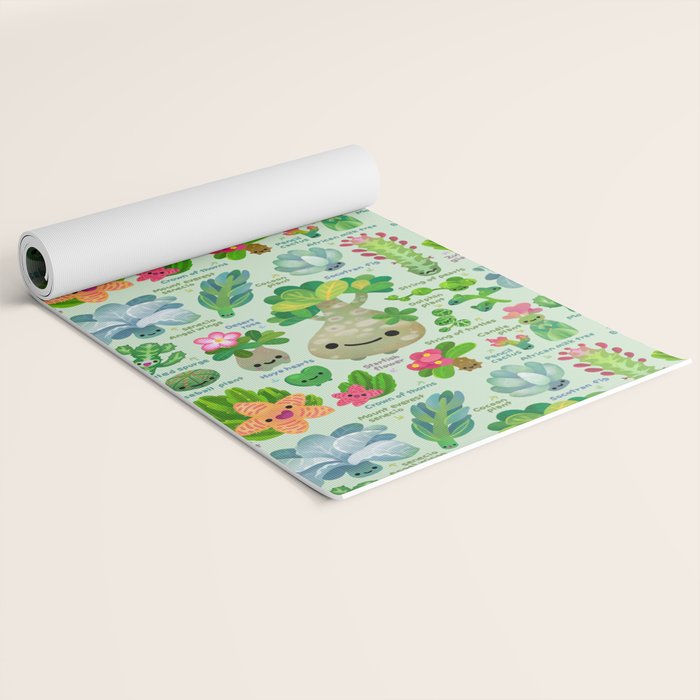 Baby succulent 4 - green Yoga Mat Gallery Image 2
