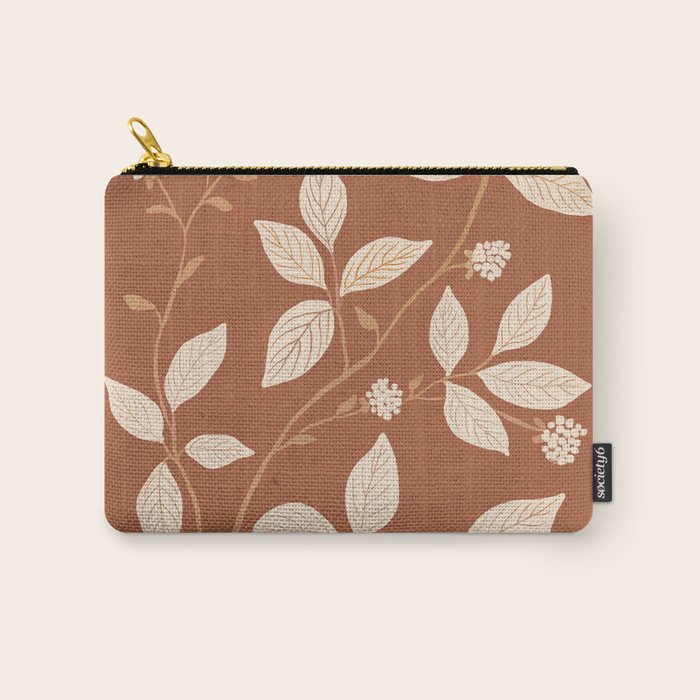 Terracotta Leaves Carry All Pouch Gallery Image 1