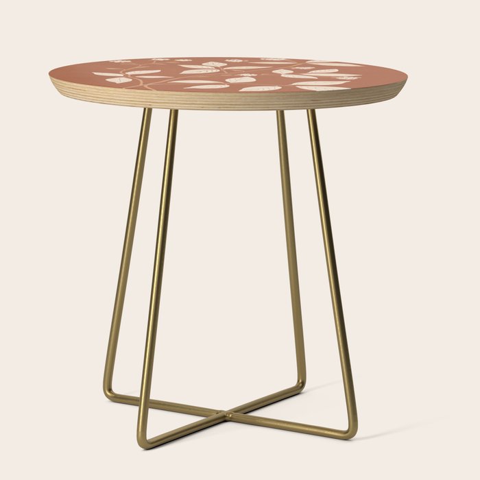 Terracotta Leaves Side Table Gallery Image 1