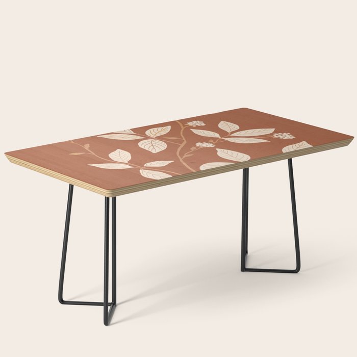 Terracotta Leaves Coffee Table Gallery Image 1