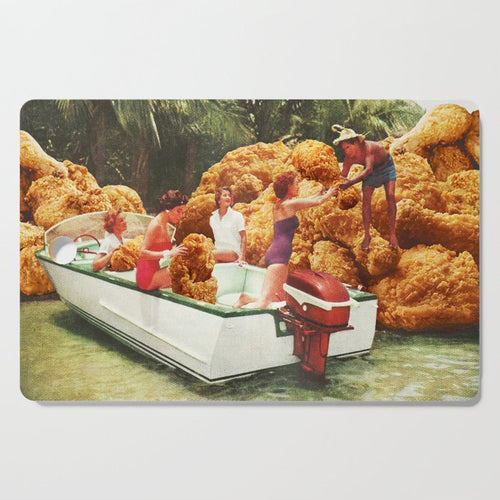 Fried Chicken Drive-Thru - Takeaway Junk Food Cutting Board Gallery Image 1