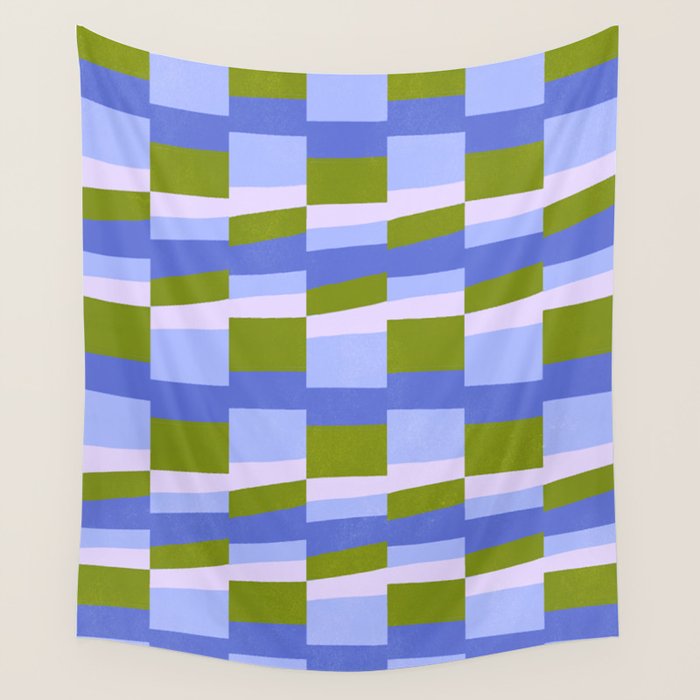 Woven Checkerboard, peri Wall Tapestry Gallery Image 4