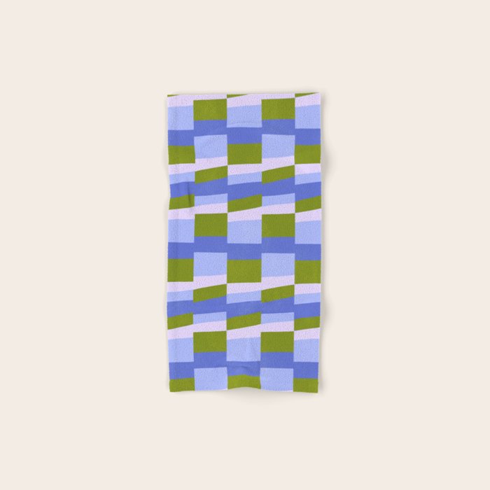 Woven Checkerboard, peri Bath Towel Gallery Image 1
