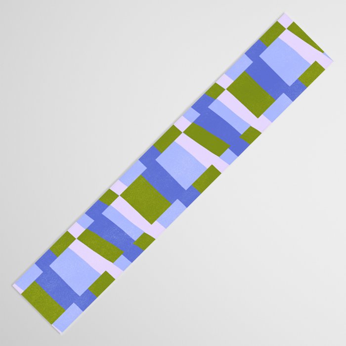 Woven Checkerboard, peri Table Runner Gallery Image 3