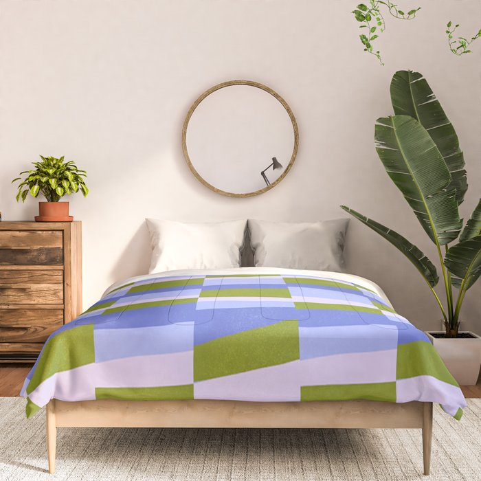 Woven Checkerboard, peri Comforter Gallery Image 3