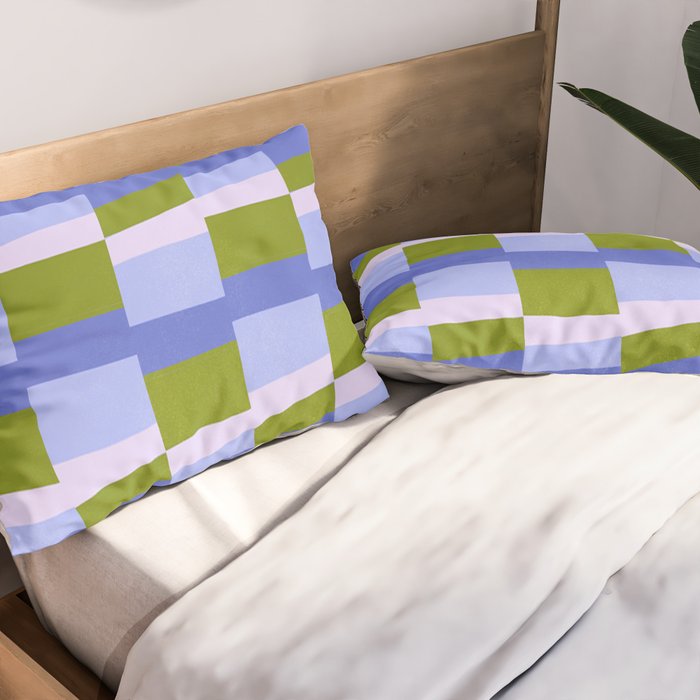 Woven Checkerboard, peri Pillow Sham Gallery Image 2