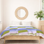 Woven Checkerboard, peri Duvet Cover Gallery Image 3