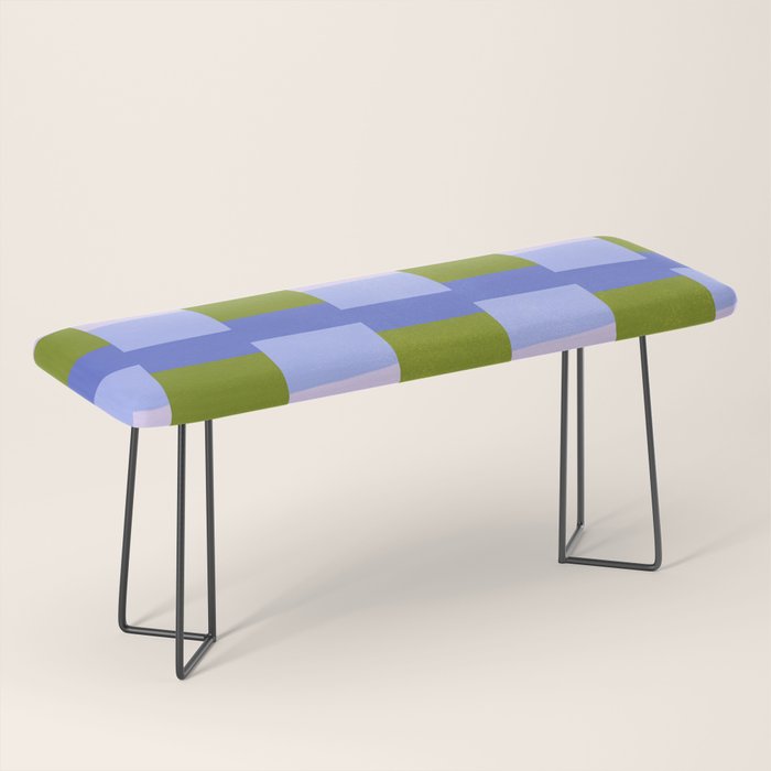 Woven Checkerboard, peri Bench Gallery Image 1