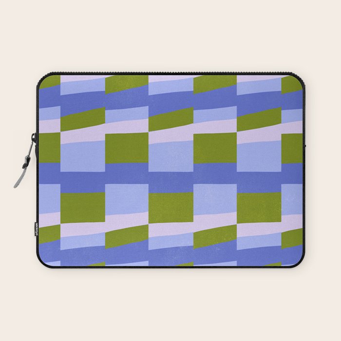 Woven Checkerboard, peri Laptop Sleeve Gallery Image 1