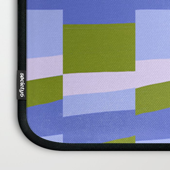 Woven Checkerboard, peri Laptop Sleeve Gallery Image 3