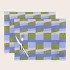 Woven Checkerboard, peri Placemat Gallery Image 1
