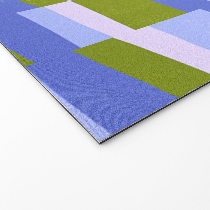 Woven Checkerboard, peri Welcome Mat Gallery Image 2