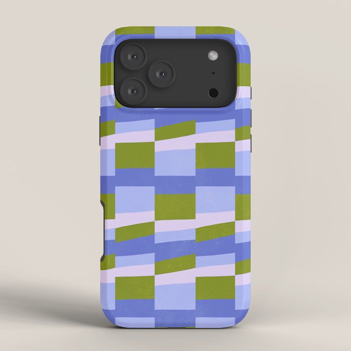 Woven Checkerboard, peri iPhone Case Gallery Image 4