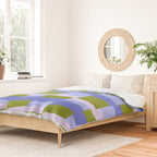 Woven Checkerboard, peri Duvet Cover Gallery Image 2
