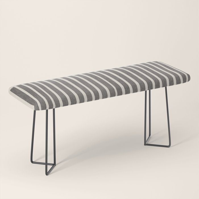 Terra Green Gray Lines Bold Minimalist Design Artwork Bench Gallery Image 1