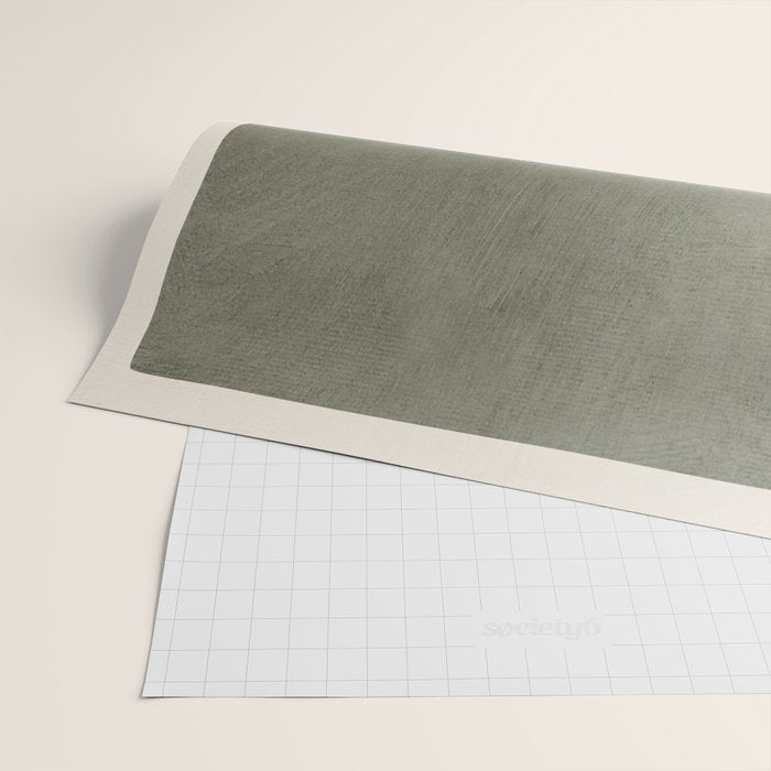 Terra Green Gray Lines Bold Minimalist Design Artwork Wrapping Paper Gallery Image 2