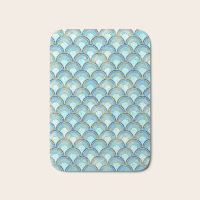 The Peacock Theme Bath Mat Gallery Image 1