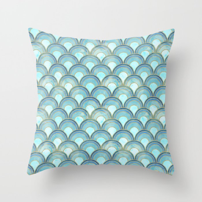 The Peacock Theme Throw Pillow Gallery Image 6