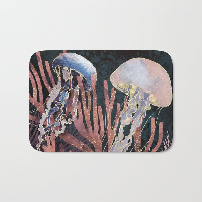 Metallic Coral Bath Mat Gallery Image 1