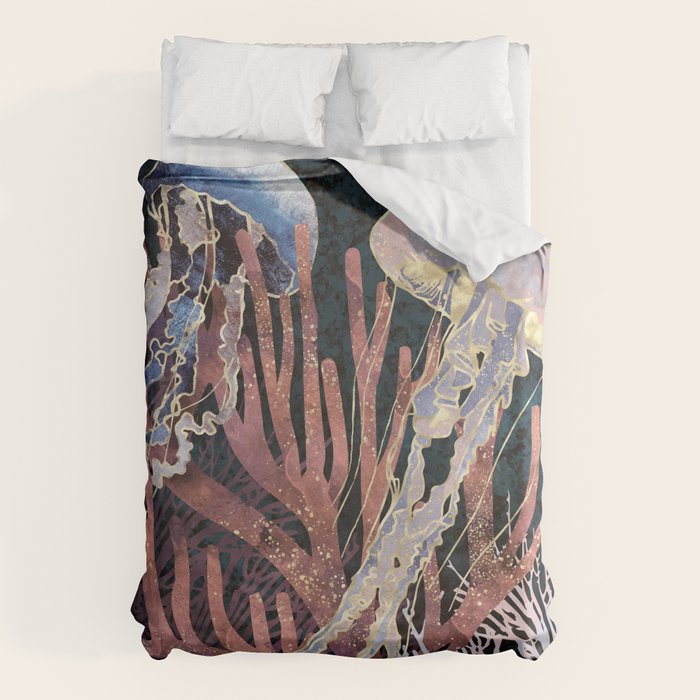 Metallic Coral Duvet Cover Gallery Image 6