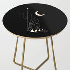 Talking to the Moon - Black and White Side Table Gallery Image 2
