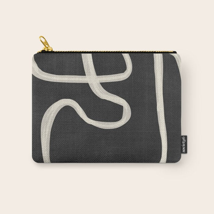 Abstract Lines 24 Carry All Pouch Gallery Image 1