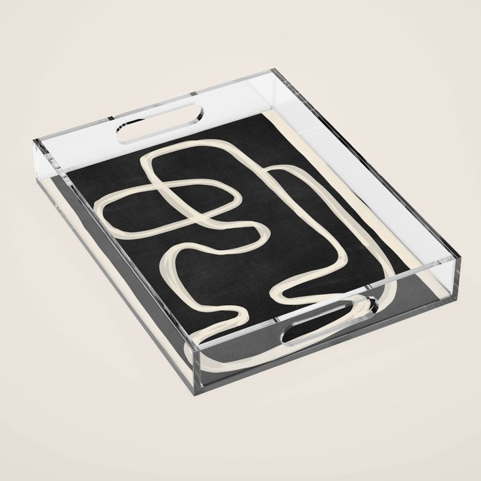 Abstract Lines 24 Acrylic Tray Gallery Image 1