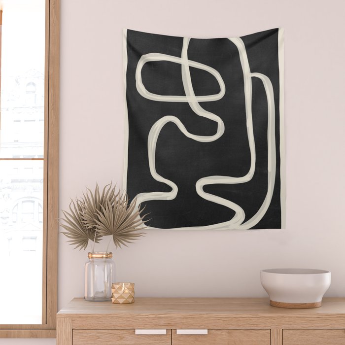 Abstract Lines 24 Wall Tapestry Gallery Image 2