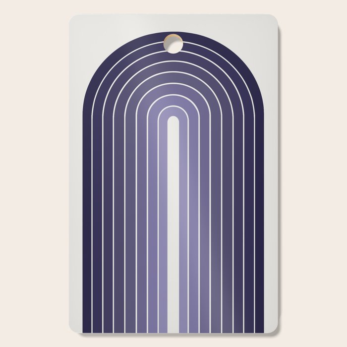 Gradient Arch XI Lavender Dusk Mid Century Modern Rainbow Cutting Board Gallery Image 1