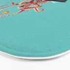 Giant Squid in Bathtub Bath Mat Gallery Image 3