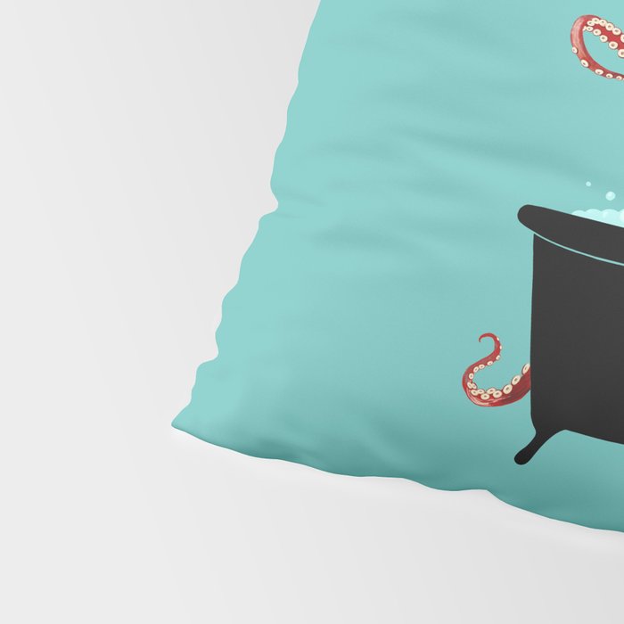 Giant Squid in Bathtub Pillow Sham Gallery Image 4