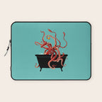 Giant Squid in Bathtub Laptop Sleeve Gallery Image 1