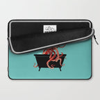 Giant Squid in Bathtub Laptop Sleeve Gallery Image 2