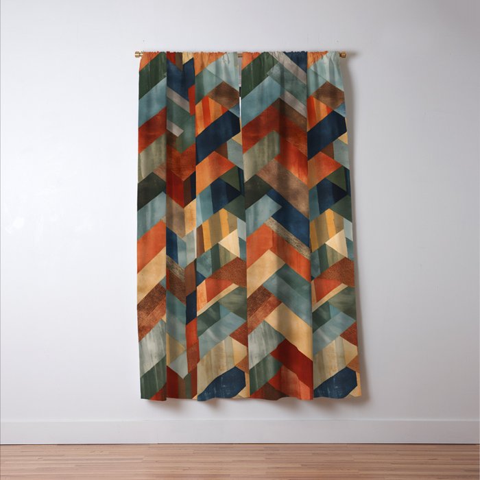 Desert Herringbone Reverie Window Curtain Gallery Image 3