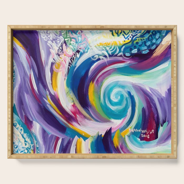 floral Serving Tray Gallery Image 1