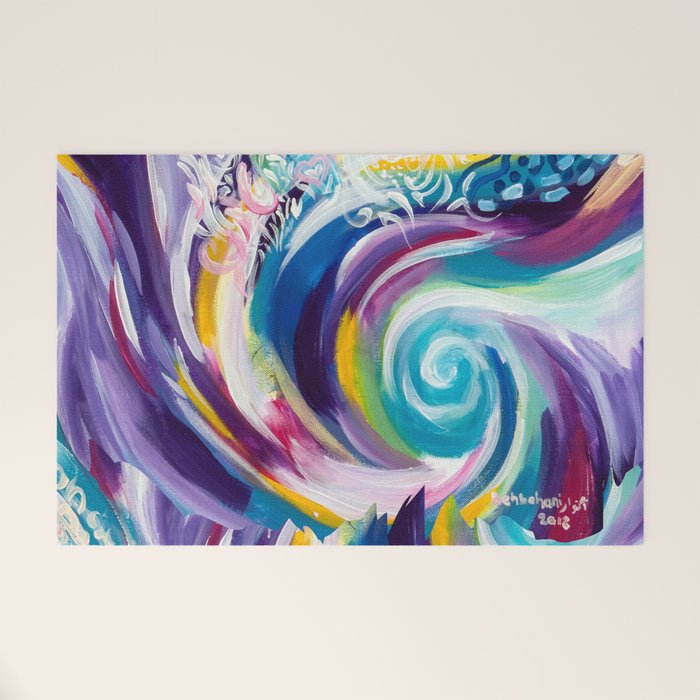 floral Welcome Mat Gallery Image 1